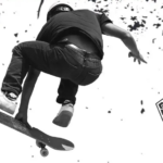 Skater blanc i negre Lliga Skate BCN 2025